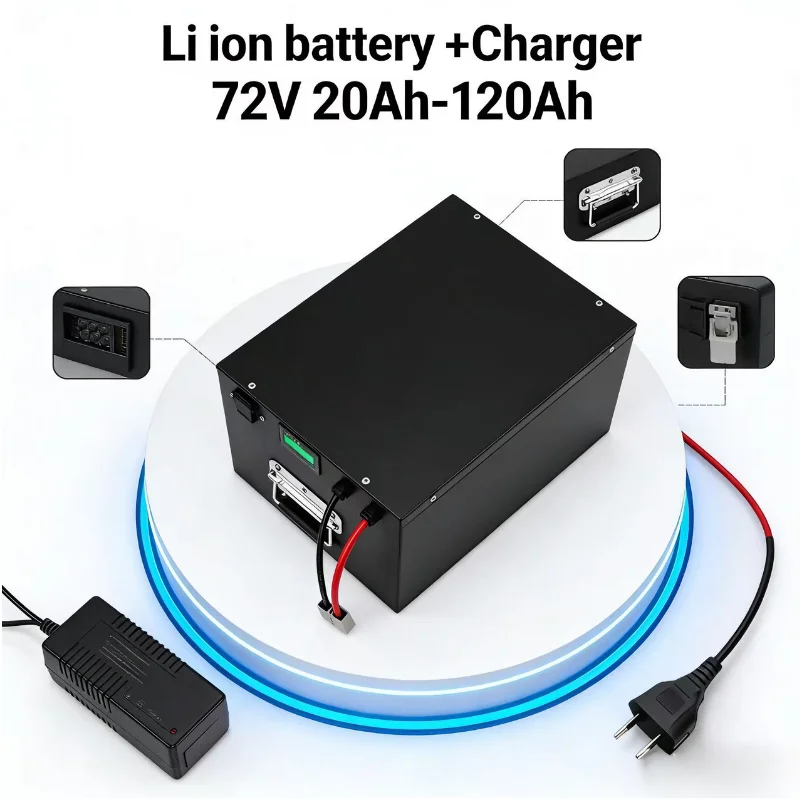 60V 30Ah Electric Scooter Battery - Batterie lithium-ion 17S 60V 20Ah-120Ah, batterie