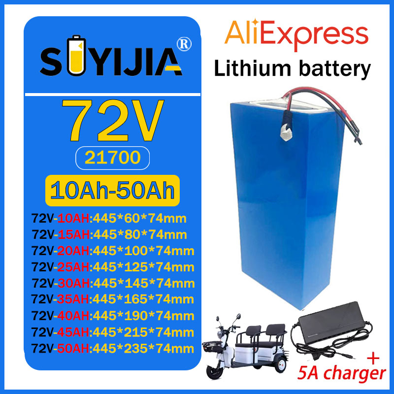 60V 30Ah Electric Scooter Battery - Batterie au lithium 21700 72V 50Ah