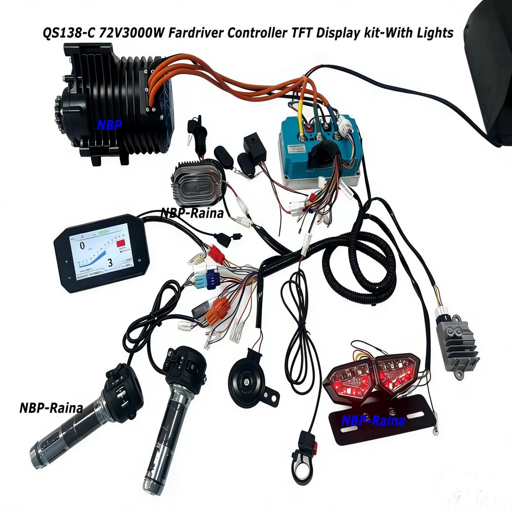 Kit moteur central 72V 3000W,  - Mid Drive Motor Kit 72V 3000W avis et prix