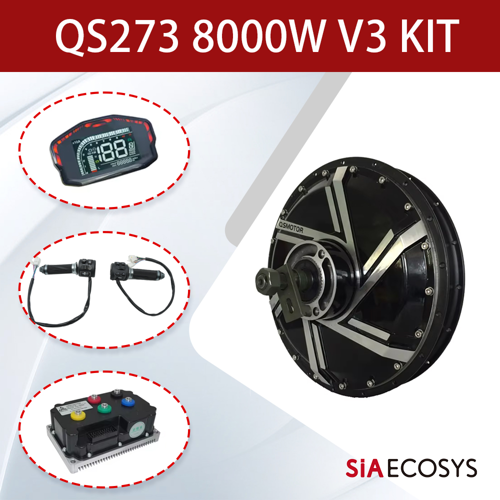 Kit moteur moyeu QSMOTOR QS273 - Qs273 Hub Motor 8000W 72V avis et prix